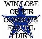 Cowboys Corrugated Sign Front