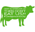 Eat More Veggies Cow Decal