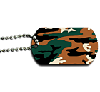 Camouflage Dog Tag Back