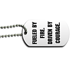 Firefighter Dog Tag Back