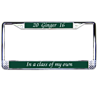 Ginger Chrome License Plate Frame