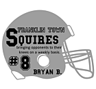 Black and Gray Football Car Magnet