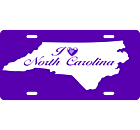 I Love NC License Plate