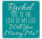 Marry Me Vinyl Banner