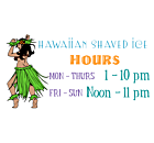 Hawaiian Shaved Ice Static Cling