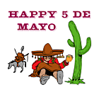 Cinco De Mayo Static Cling