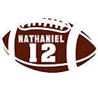 Customazible Football Car Magnet