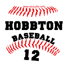 School Baseball Decal