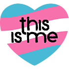 National Coming Out Day Transgender Heart Shaped Magnet