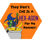 Witch Hexagon Sticker