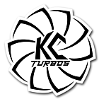 KC Turbos White Die Cut Sticker