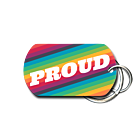 Proud Rainbow Stripe Key Chain