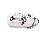 Personalized Turtle Key Chain Front