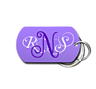 Monogram Key Chain Front 