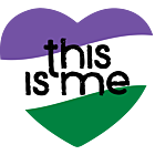 National Coming Out Day Genderqueer Heart Shaped Magnet