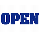 Open Corrugated Sign