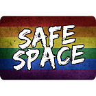 Safe Space Rectangle Aluminum Sign