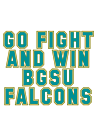 Falcons Vinyl Lettering