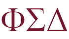 Phi Sigma Delta Vinyl Lettering