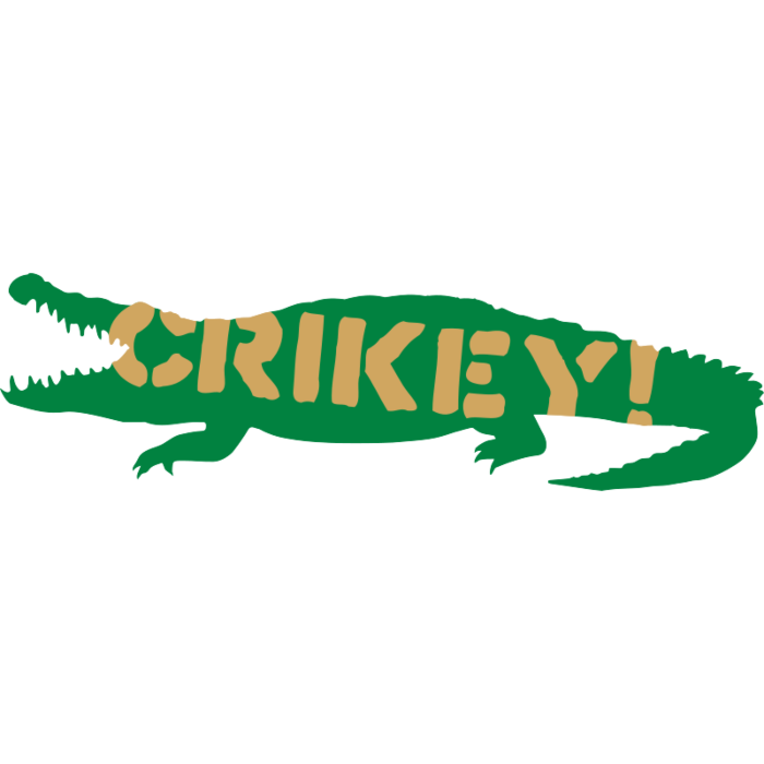 Steve Irwin Crocodile Decal