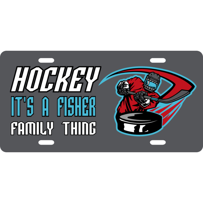 Hockey License Plate