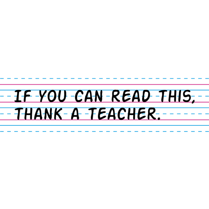 Thank a Teacher Bumper Sticker