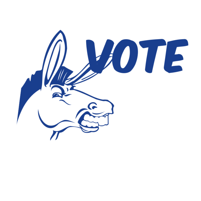 Connecticut Vote Democrat Decal 