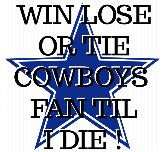 Cowboys Corrugated Sign