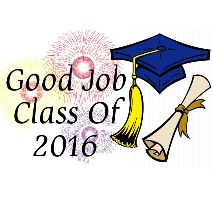 Class of 2016 Corrugated Sign