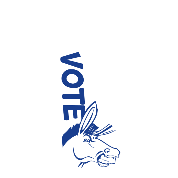 Delaware Vote Democrat Decal
