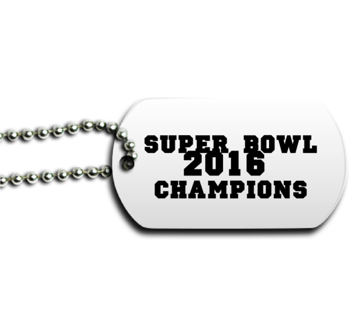 Super Bowl Champs Dog Tag