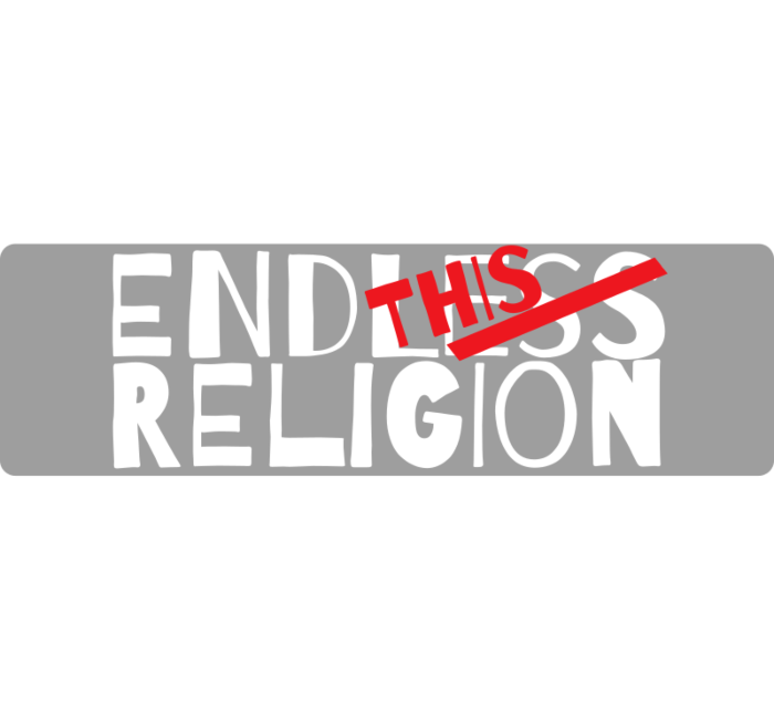 End This Religion Bumper Sticker