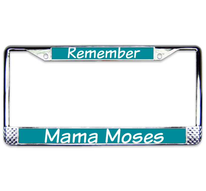 Remember Chrome License Plate Frame 