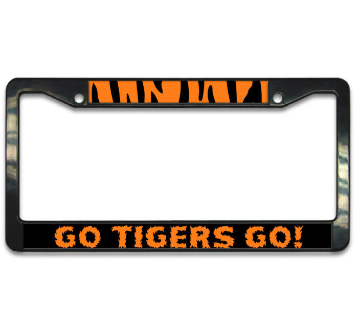Tigers Plastic License Plate Frame 