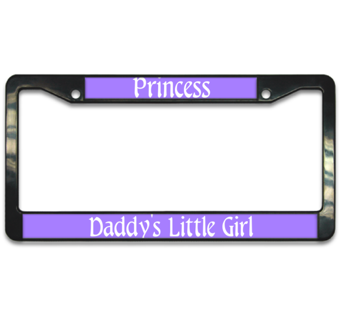 Princess Plastic License Plate Frame
