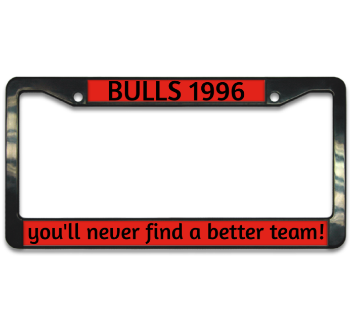 Bulls Plastic License Plate Frame