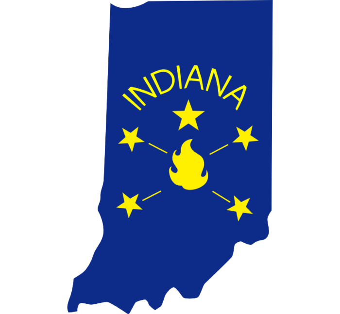 Indiana State Decal