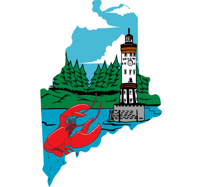Maine State Decal