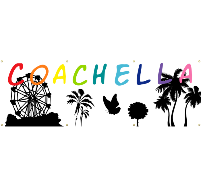 Coachella Vinyl Banner