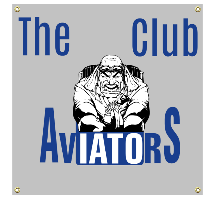 The Aviators Club Vinyl Banner