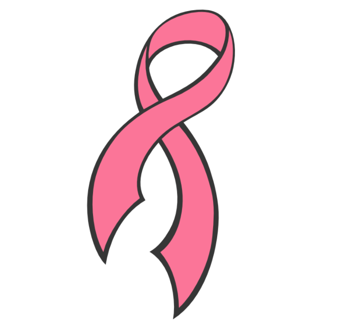Breast Cancer Ribbon Temporary Tattoo - Custom Round tatts