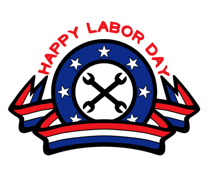 Happy Labor Day Decal