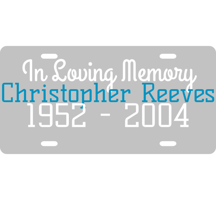 Reeves Memorial License Plate