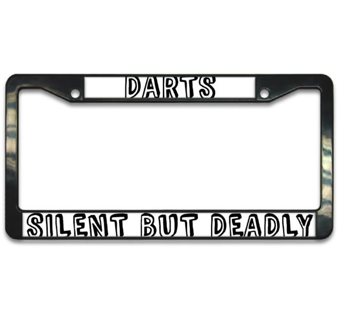 Darts License Plate Frame