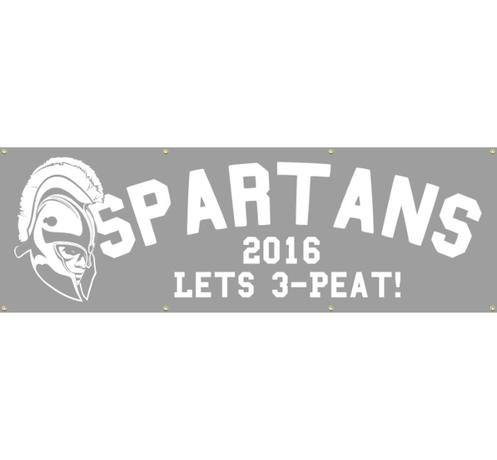 Spartans Vinyl Banner