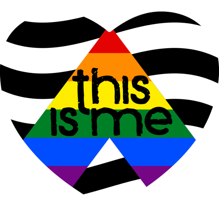 LGBT Ally Heart Car Magnet