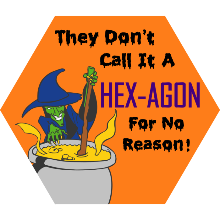 Witch Hexagon Sticker