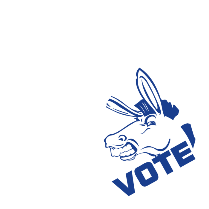 Michigan Vote Democrat Decal