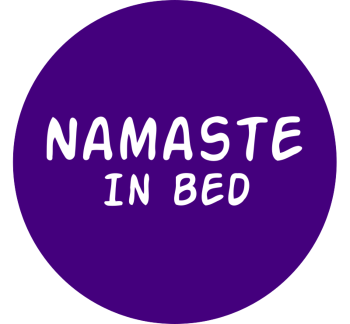 Namaste in bed car magnet
