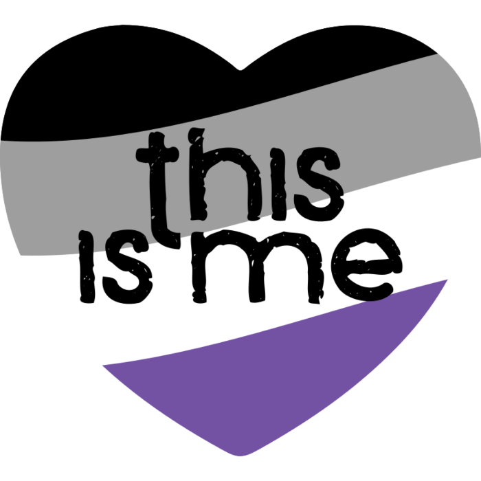 National Coming Out Day Asexual Heart Magnet